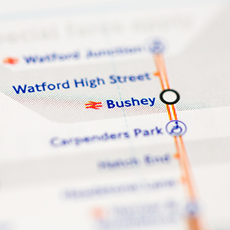 Bushey Rail Map