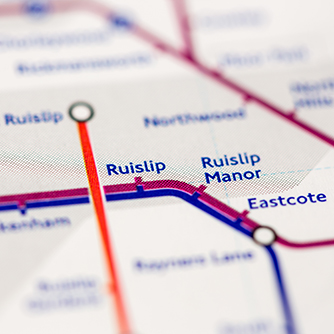 Ruislip overground map